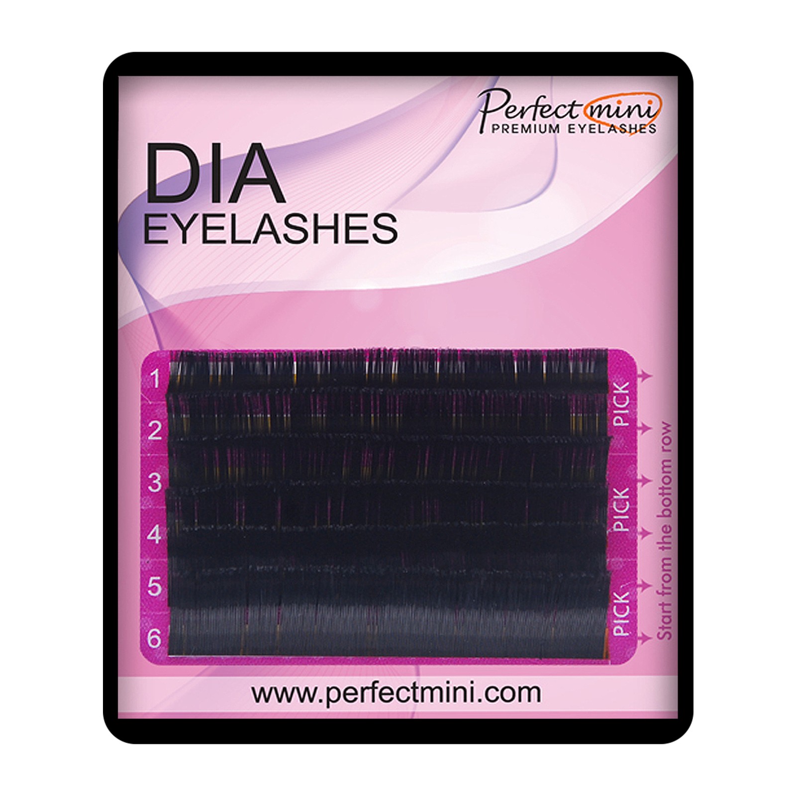 Diamond Silk Lashes -  Ανακατέψτε 6 linii, D, 0,07 mm