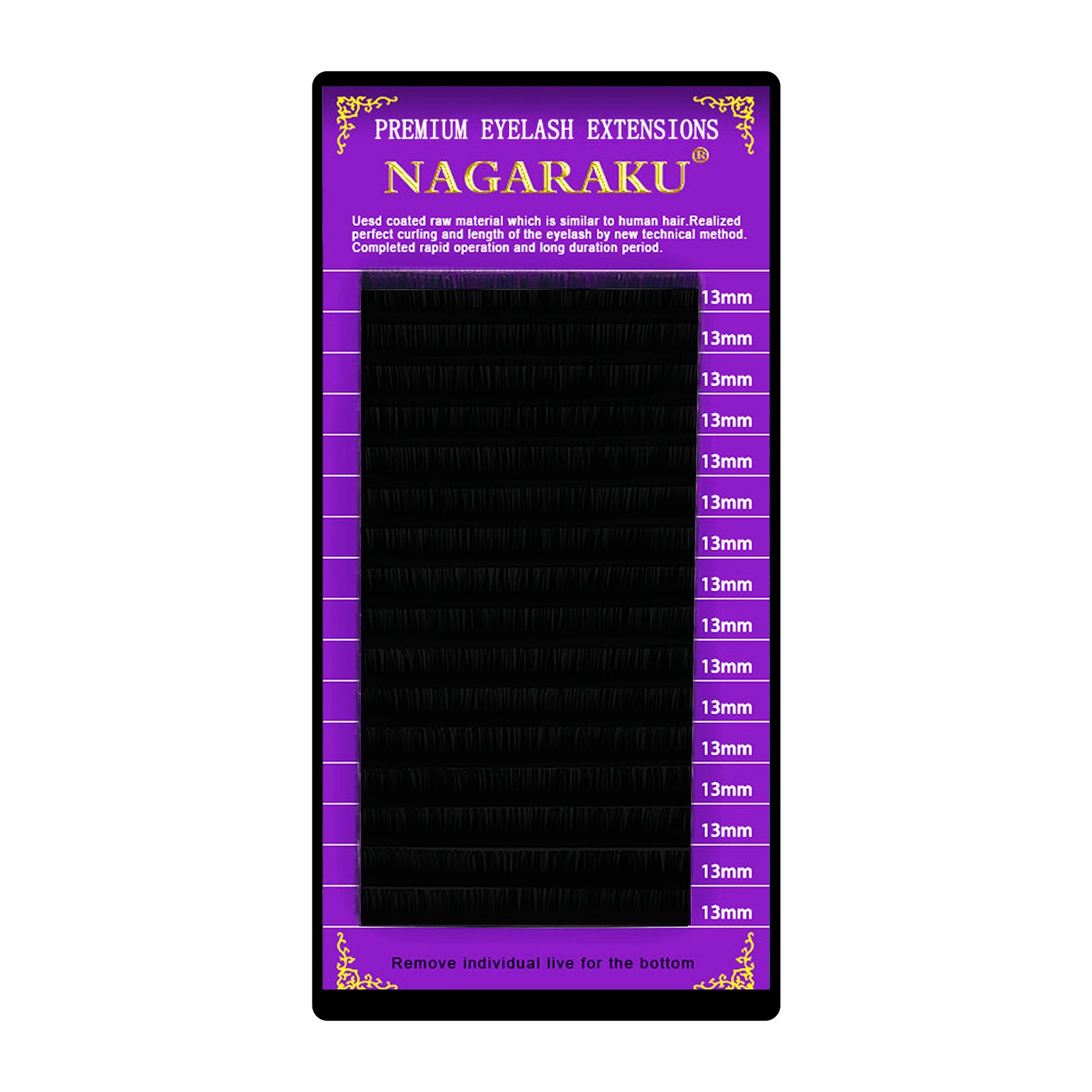 Βλεφαρίδες Nagaraku -  10mm, C, 0.05mm