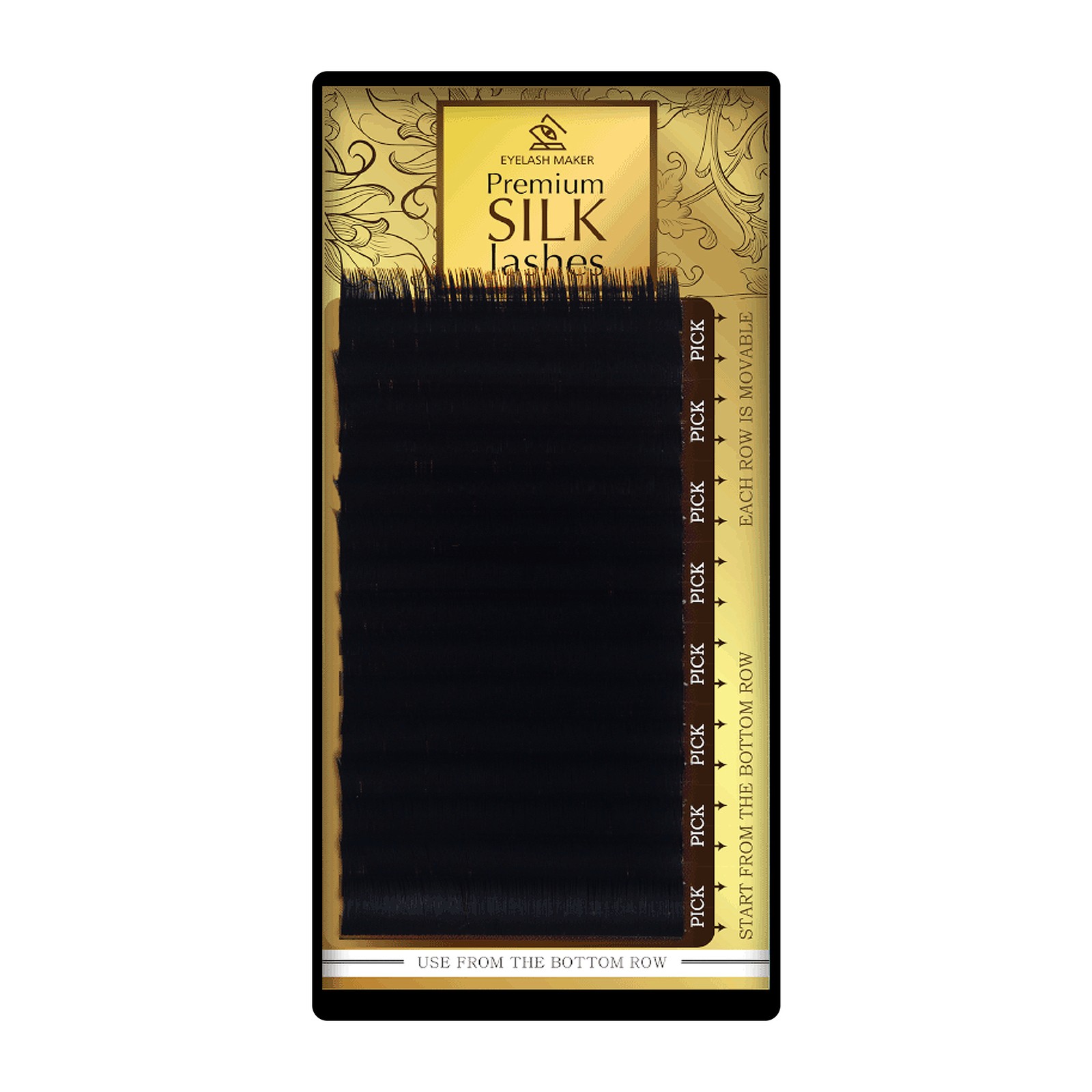 Premium Silk Lashes -  10 mm, C, 0,07 mm